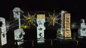 Projection mapping, lyd- og lysinstallation på Camino del Sol i Djurs Sommerland.